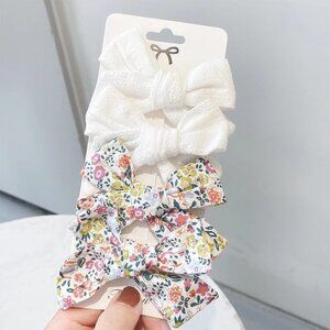 4 PCS/Set - Cute Colorful Bow Hair Clips - Baby Girls Accesories